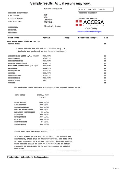concentra drug screen results|10.